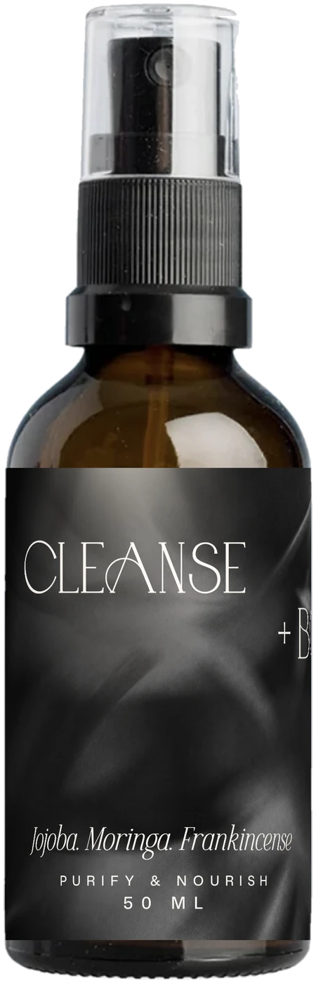 Cleanse + Body Oil bottle